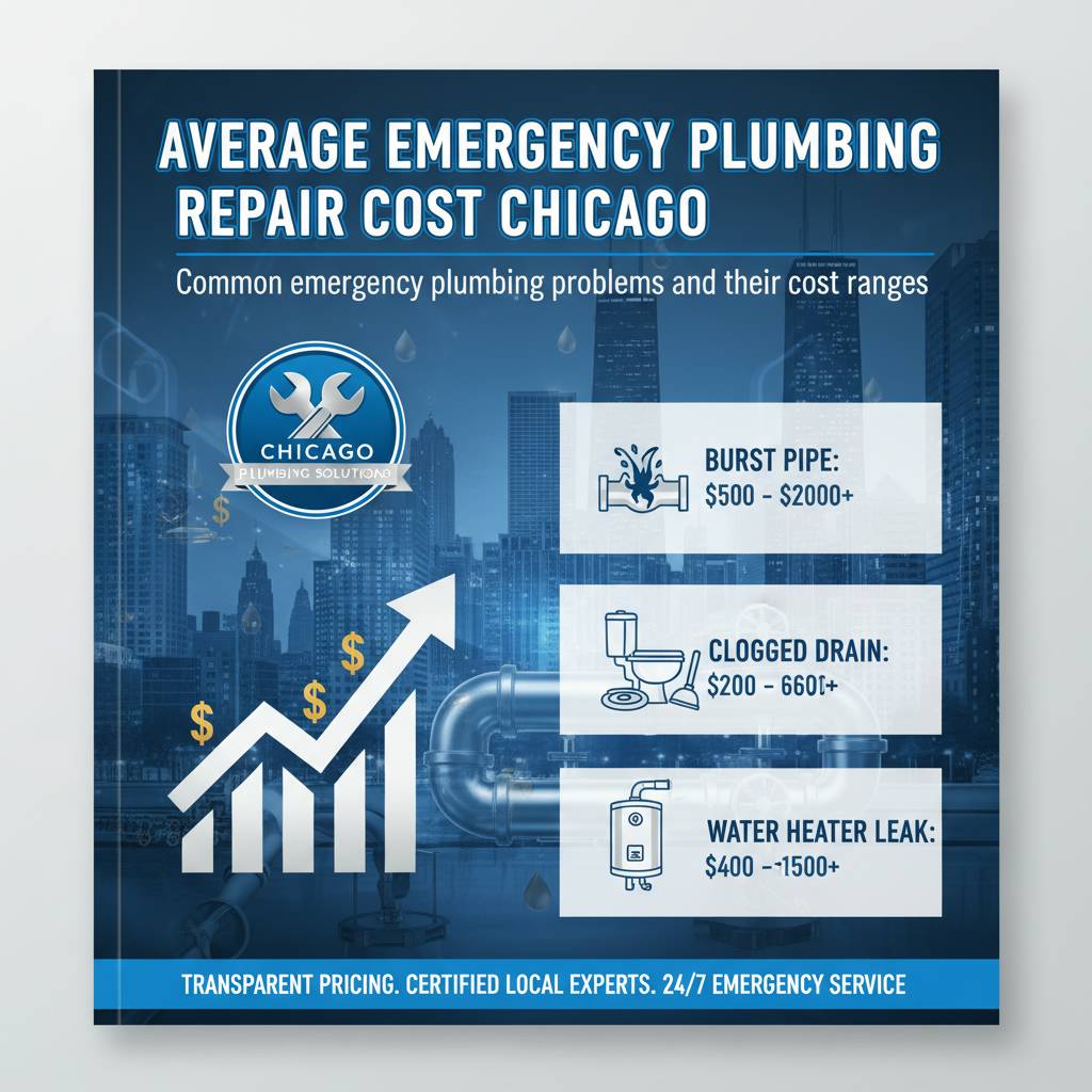 Common emergency plumbing problems and their cost ranges
