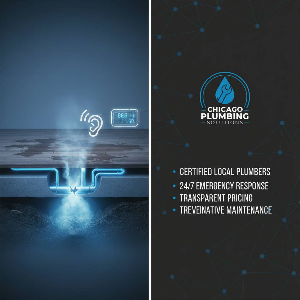 Audible and utility anomalies that suggest a slab leak