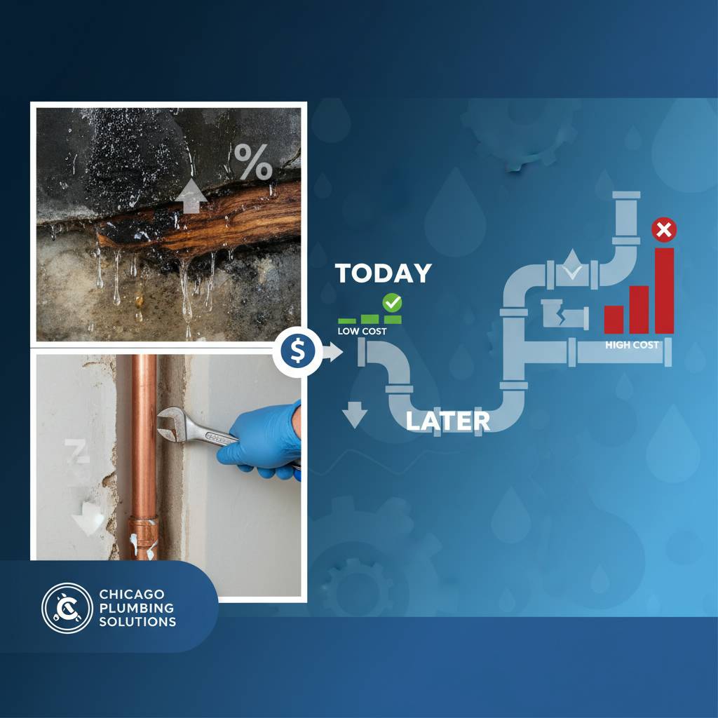 Cost comparison: repair today versus repair later