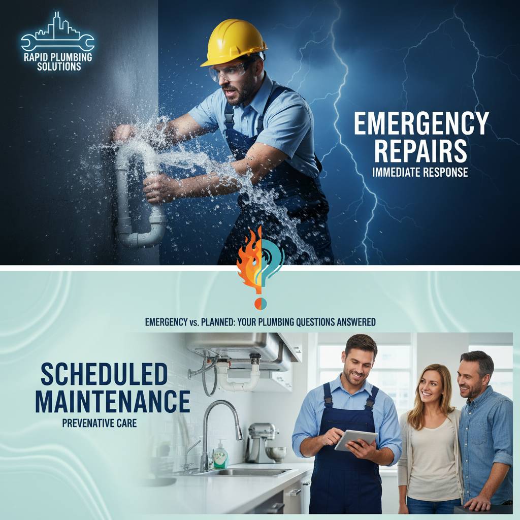 Frequently asked questions about emergency vs scheduled plumbing repairs differences